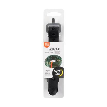 Nite Ize GearPro Correa de Utilidad, 24", Carga 80 lb - 18" Strap - Negro -