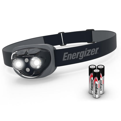 Energizer High-Powered LED Headlamp Flashlights, IPX4 Water Resistant, Super Bright LED, Multiple Light Modes, Best Headlight for Camping, Running, Outdoors, Emergency Light, Batteries Included