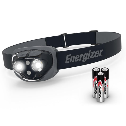 Energizer High-Powered LED Headlamp Flashlights, IPX4 Water Resistant, Super Bright LED, Multiple Light Modes, Best Headlight for Camping, Running, Outdoors, Emergency Light, Batteries Included