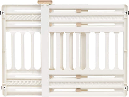 IRIS USA Barrera Ajustable para Perros 24"-39", 2 Pzas, Blanco | Área segura para interiores, barrera ajustable, instalación sin herramientas, diseño portátil y resistente