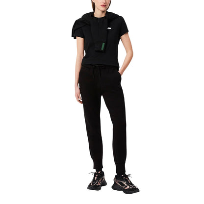 Lacoste pants de felpa de algodón de corte cónico - 0 - Negro -