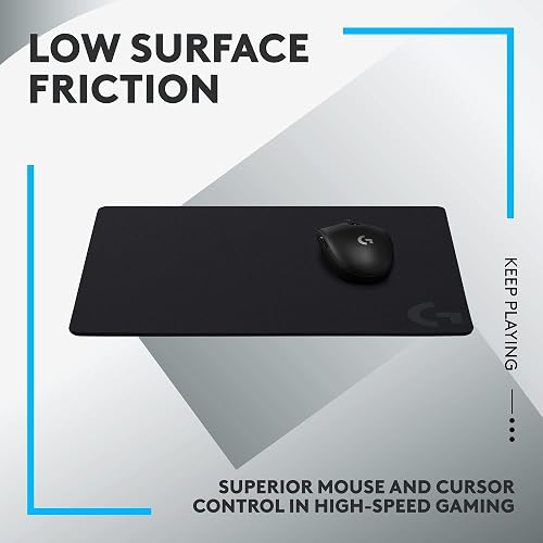 Logitech G440 Gaming Mouse Pad - Alfombrilla rígida para Mouse de Juegos, optimizada para sensores de Juegos, fricción Baja, Antideslizante, Accesorios para PC y Mac, 340 x 280 x 5 mm