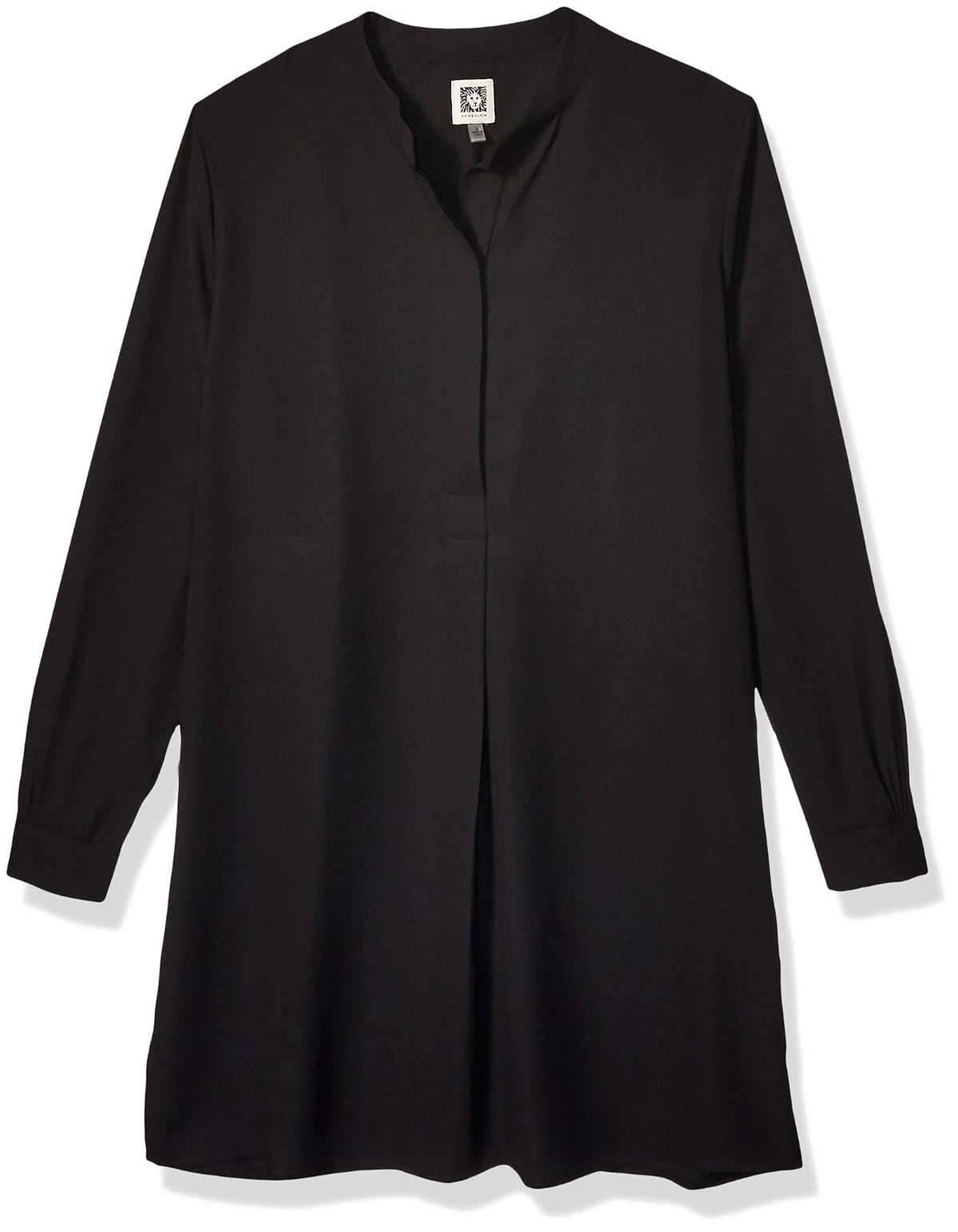 Anne Klein Pop-Over Blouse with Covered Placket and Side Slits Blusas Mujer