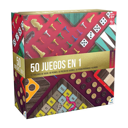 Novelty Juego de Mesa Rummy con Fichas Jumbo - Amarillo - Balanco - 50 en 1