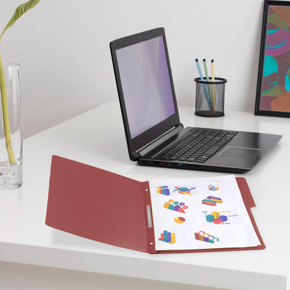 Wilson Jones/Carpeta Accopress Folder con Broche de 8 cm. 300 Hojas. Caoba 90 pzas. Carta. P4555