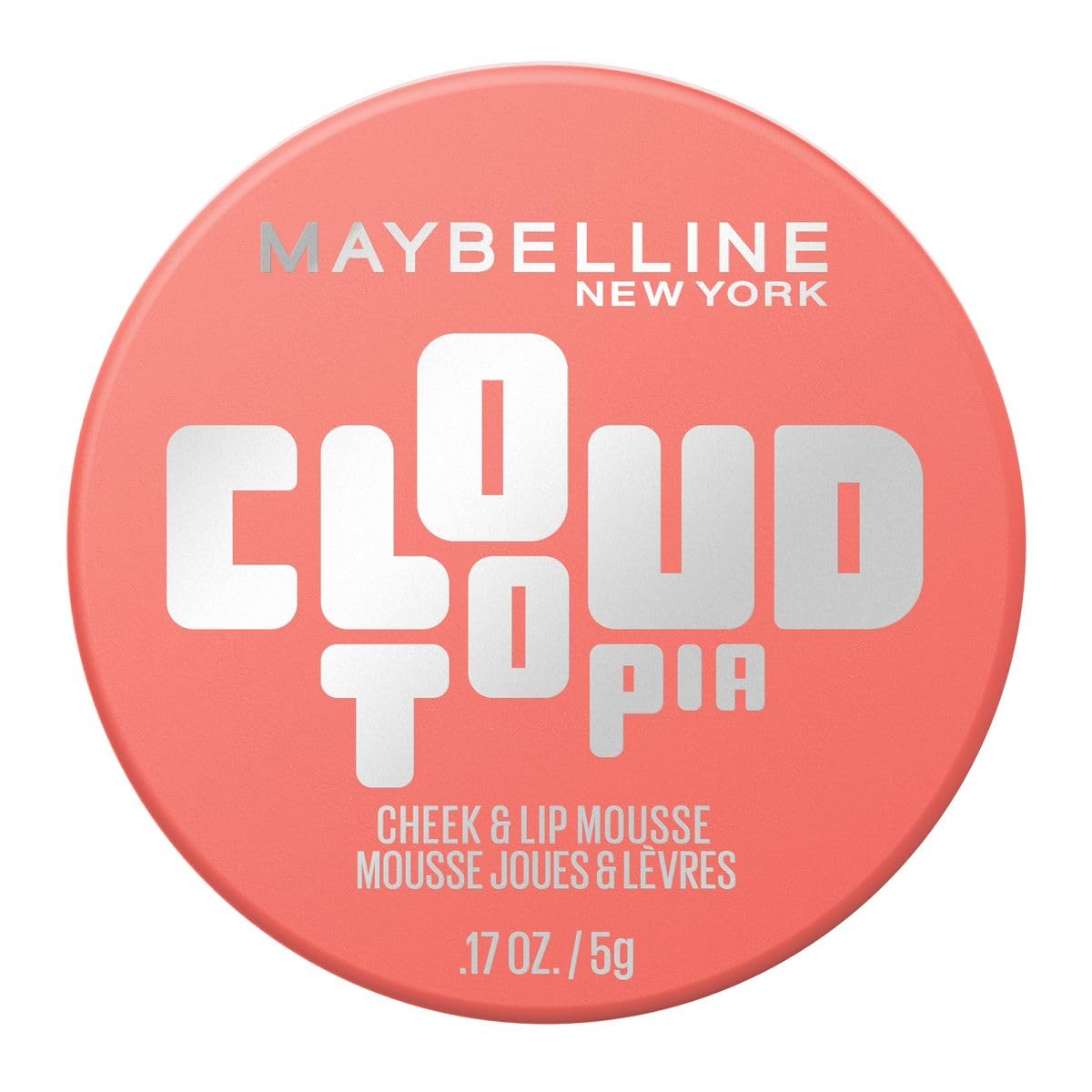 Maybelline Cloudtopia Rubor en Mousse Mejillas y Labios Rojo Etéreo - Coral