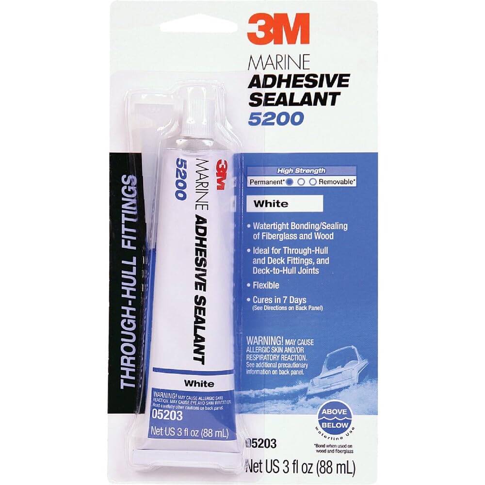 3M Marine 5200 Adhesivo Sellador de Poliuretano 10 oz - 88.72 ml - Blanco - 1