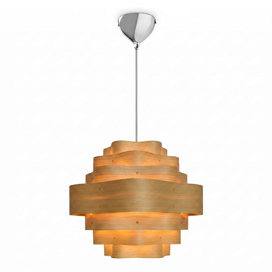 Evolux by Lloyd's Lámpara Colgante de Madera para Interior 45 cm