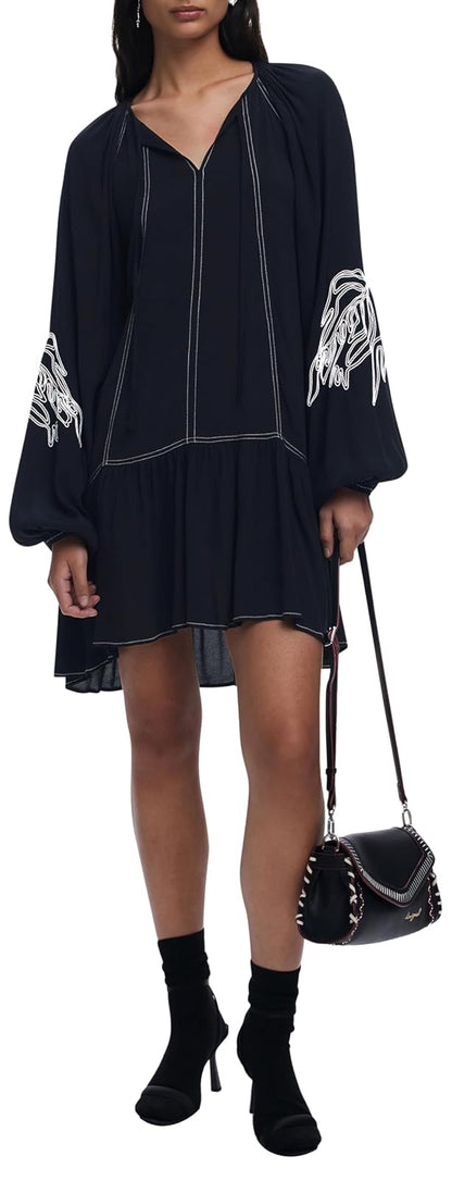 Desigual Vest_silvianegro Vestido Mujer