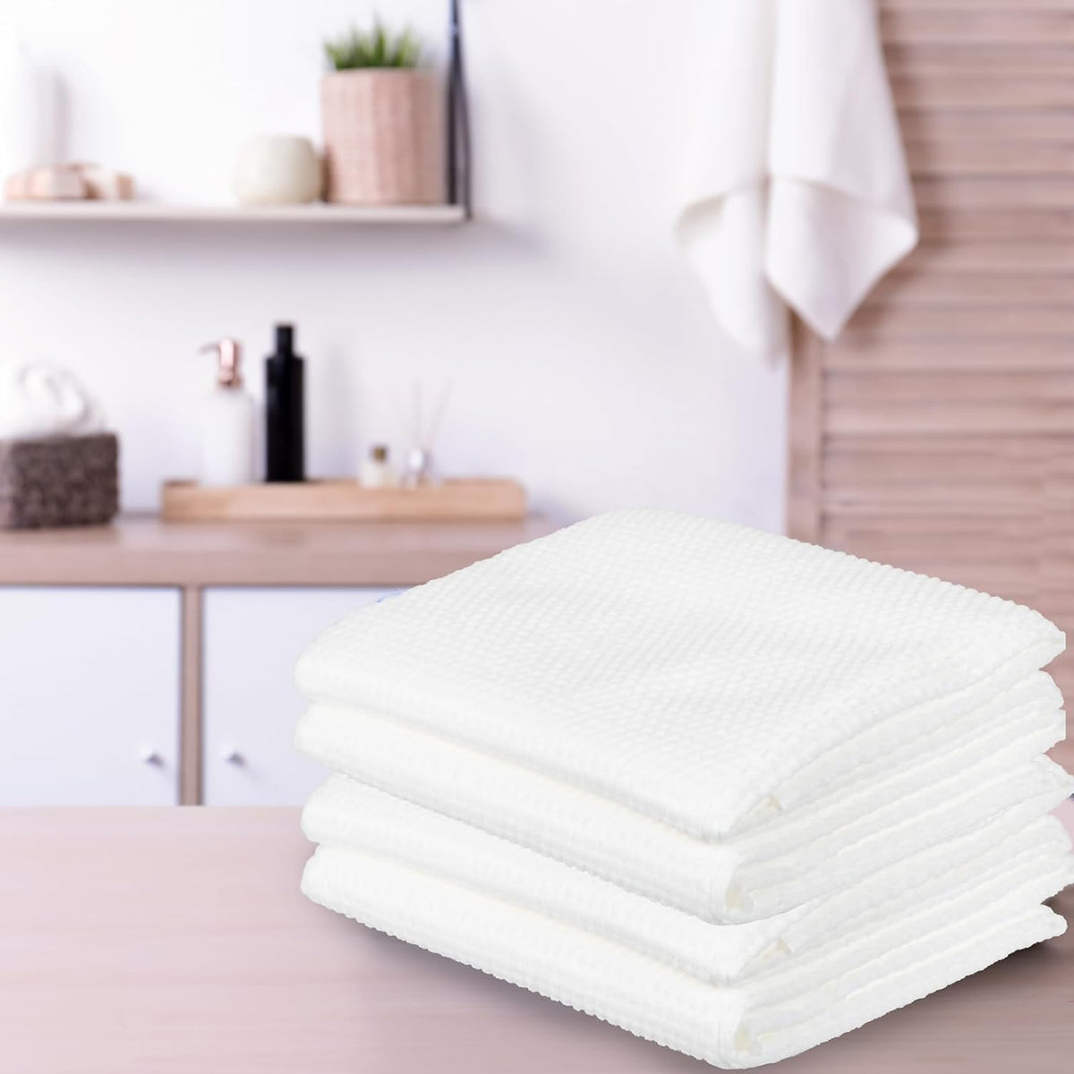 ForPro Professional Collection - Toallas de baño Desechables de Alta Calidad, Toallas de salón y SPA para Cabello, Cara, Cuerpo, Extra Grandes (15 x 31.5 Pulgadas), Blanco, 50 Unidades