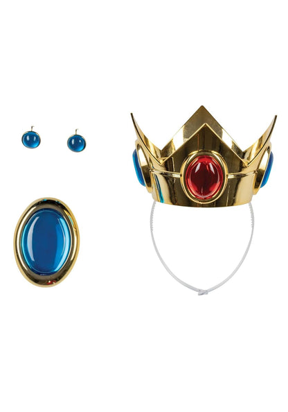 Disguise Super Mario Princess Peach Crown - Juego de joyas oficiales de Nintendo Princess Peach