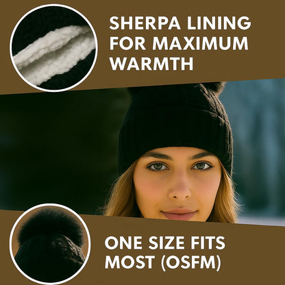 Polar Extreme Heat - Gorro con Forro de Sherpa para Mujer, Talla única