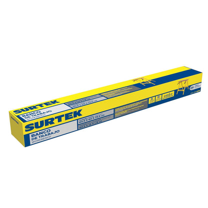 Surtek BT600 Banco de Trabajo, tamaño bases 60.5 X 12 X 1,8 cm