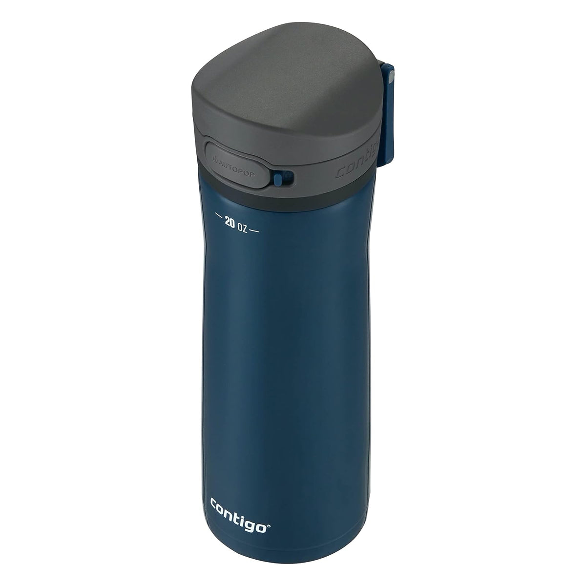 Contigo Jackson Chill 2.0 Botella de agua con tapa AUTOPOP | Acero inoxidable, 20 onzas, color arándano opaco