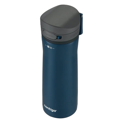 Contigo Jackson Chill 2.0 Botella de agua con tapa AUTOPOP | Acero inoxidable, 20 onzas, color arándano opaco