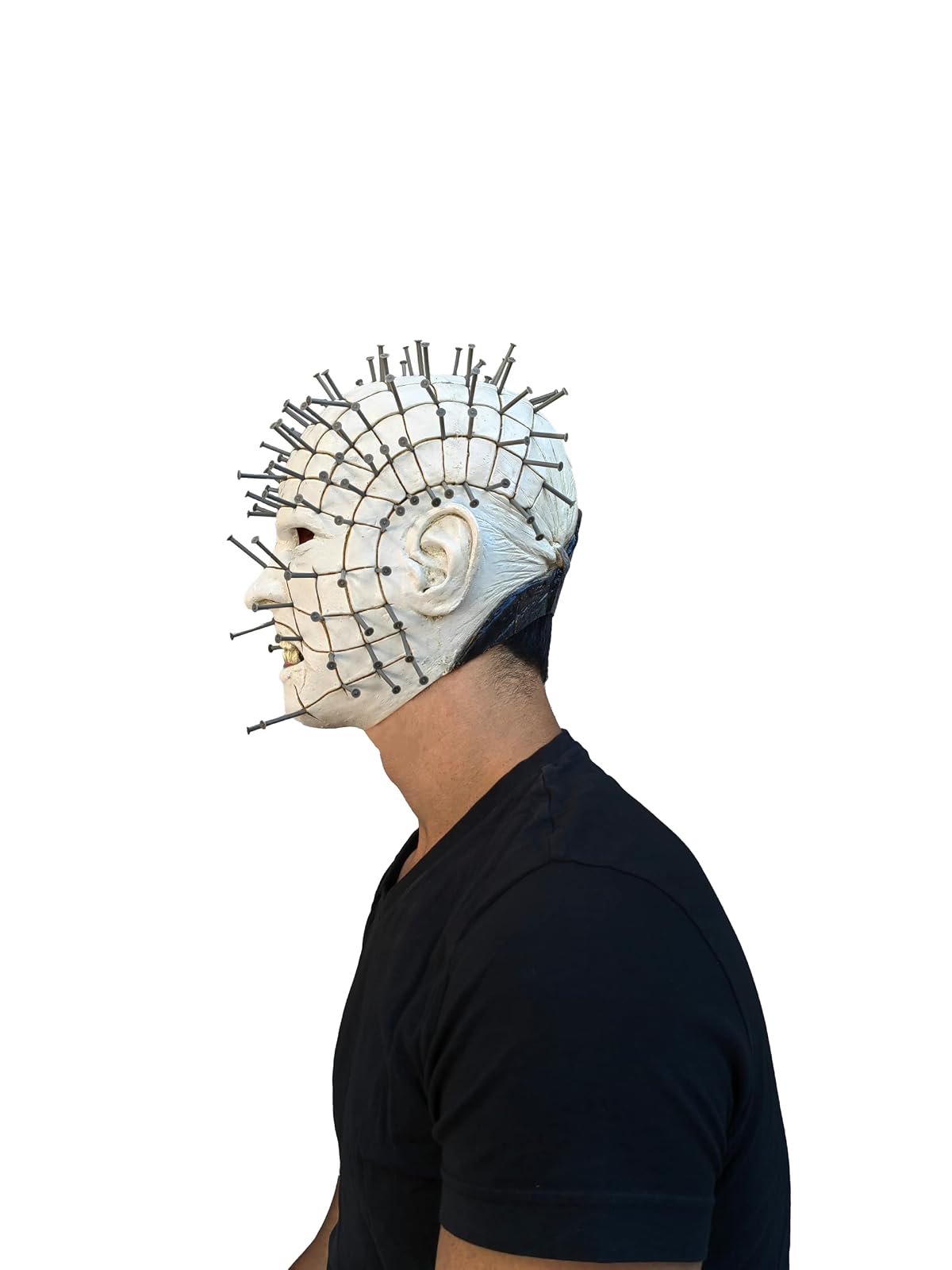 Ghoulish Productions Men's Monster Horror Hellraiser III Pinhead Mask Halloween Costume Accessory