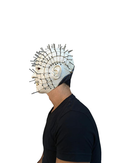Ghoulish Productions Men's Monster Horror Hellraiser III Pinhead Mask Halloween Costume Accessory