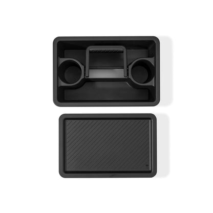 Weber Works 3400128 - Cesta de Almacenamiento portátil, 2 Piezas, se Puede Utilizar en Mesa Lateral, Apta para Modelos Slate 76 cm y Spirit (2025), Color Negro