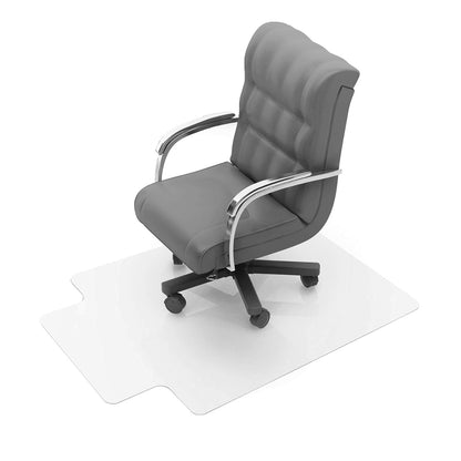 Floortex Ultimat Polycarbonate Chair Mat for Plush Pile Carpets Over 1/2-Inch Thick, 47 x 35 Inches, Clear, Rectangular with Lip (118927LR)