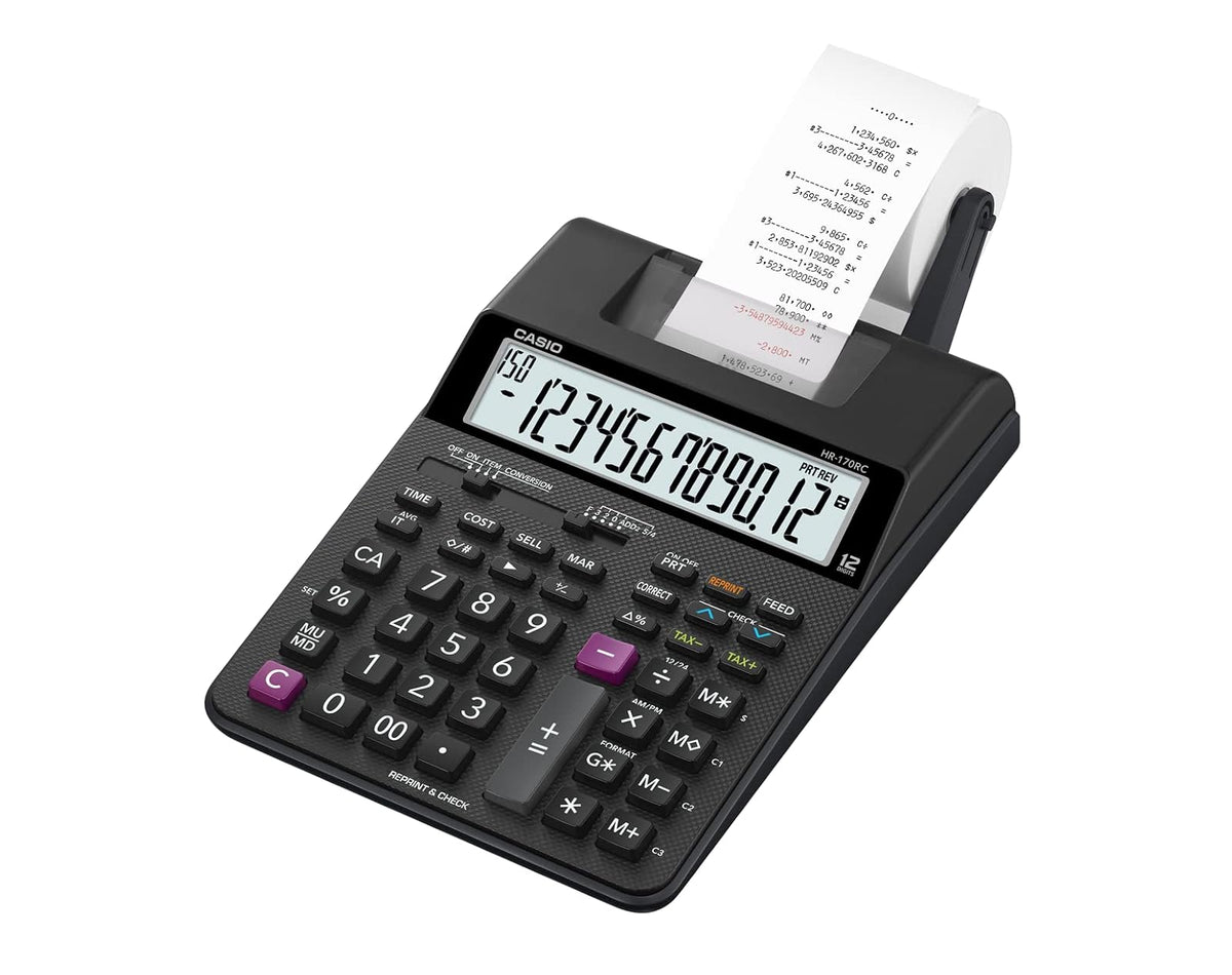 Casio Calculadora con Impresora HR-170RC