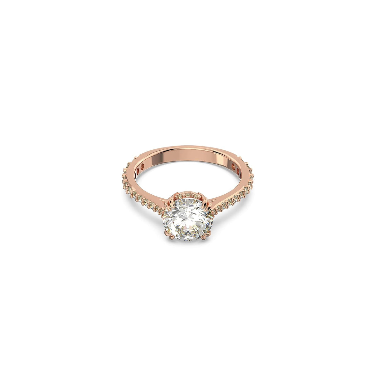 Swarovski Constella Cocktail Ring Jewelry Collection, Princess Cut, Clear Crystals