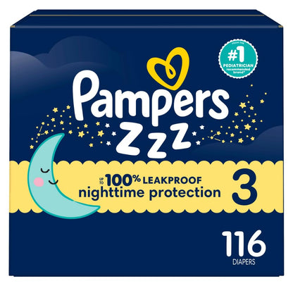 Pampers Swaddlers Overnights Pañal Nocturno Talla 7, 36 Piezas - Talla 3 (116 Unidad) - 116