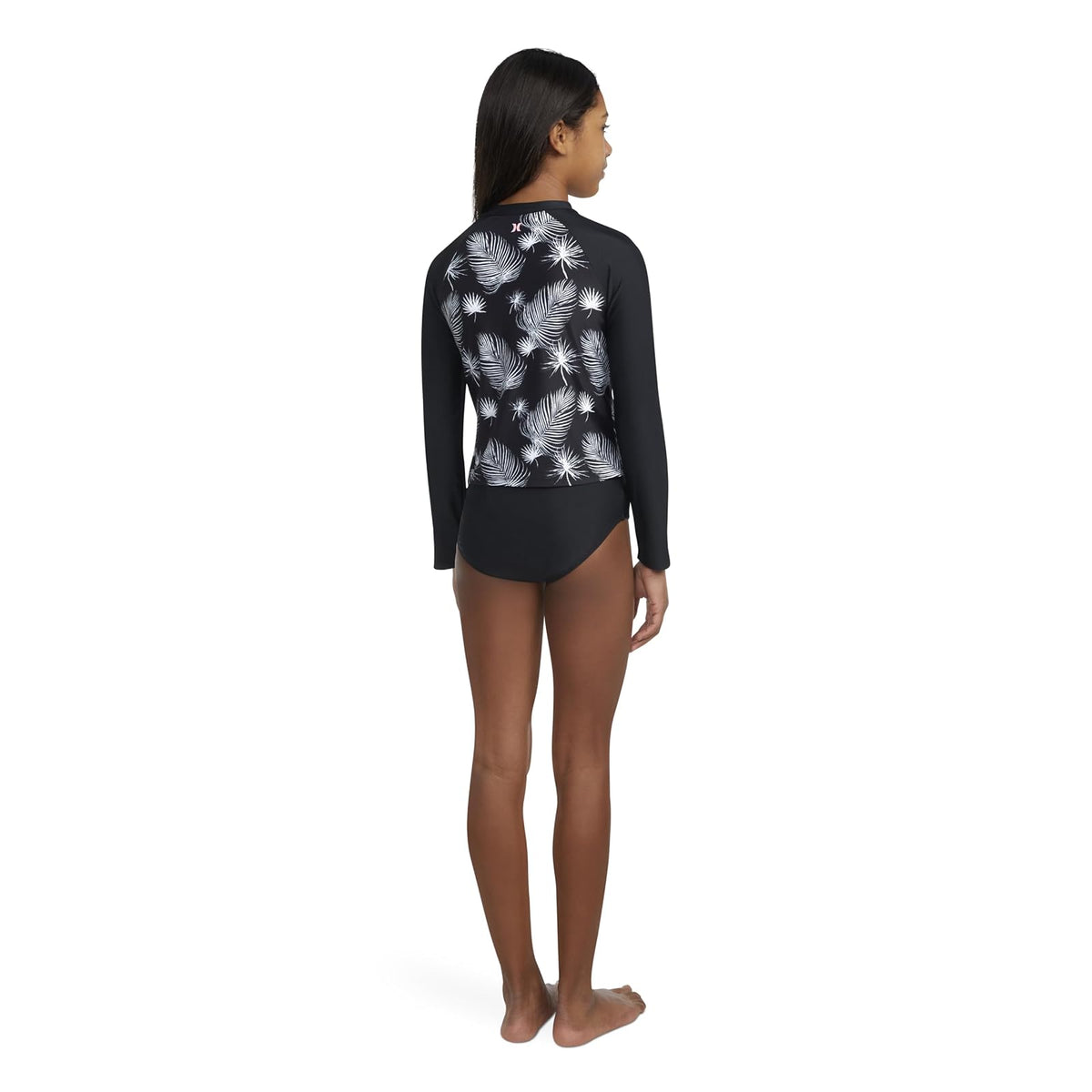 Hurley Traje de baño de 2 Piezas de Manga Larga Juego de protección de sarpullidoMujer