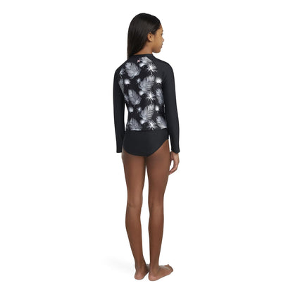 Hurley Traje de baño de 2 Piezas de Manga Larga Juego de protección de sarpullidoMujer