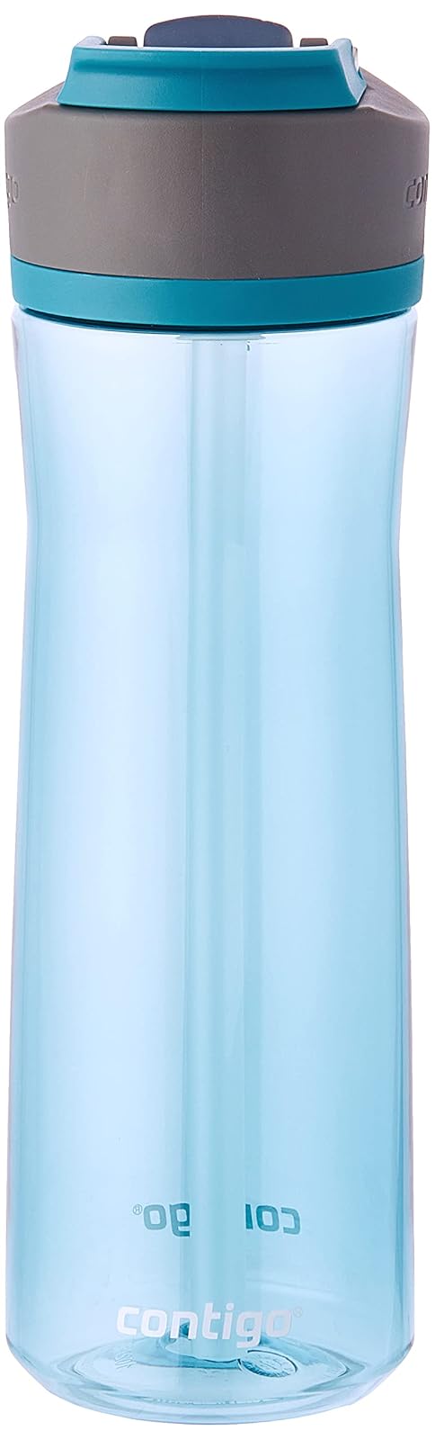 Contigo Ashland 2.0 - Botella de agua a prueba de fugas con tapa y popote en ángulo, apta para lavaplatos, tapa intercambiable, 2 unidades, 24 onzas, enebro/sake