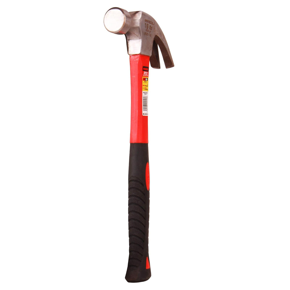 Mikel's MUC-16 Martillo de Uña Curva, Mango de Fibra de Vidrio, 16 oz