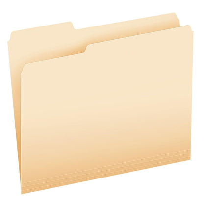 Pendaflex Essentials Fólder Manila Tamaño Carta - Corte a 2 - 5, derecha