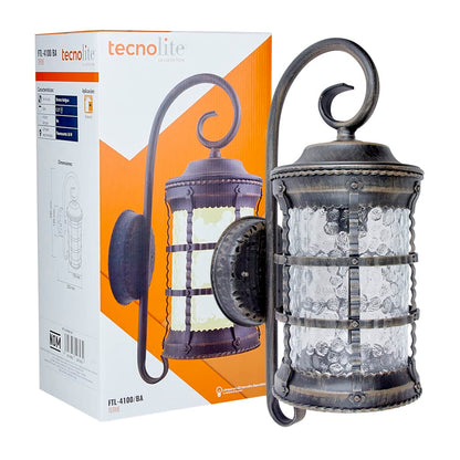 Tecnolite FTL-4100/BA Farol de Pared, Pantalla Cristal Seady