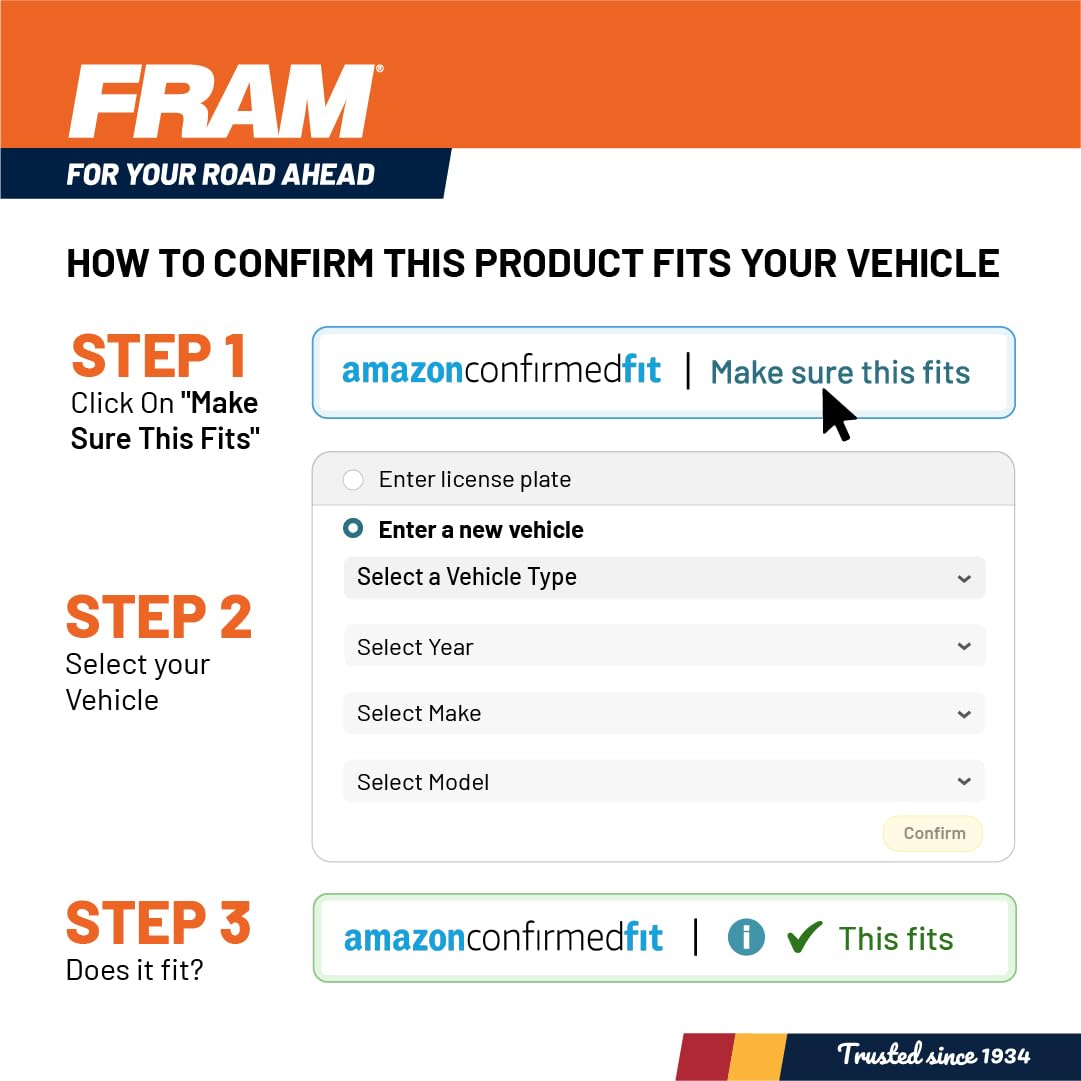 FRAM Extra Guard CA11943 Filtro de aire de motor de repuesto para modelos seleccionados de Hyundai y Kia, proporciona protección de filtro de hasta 12 meses o 12,000 millas
