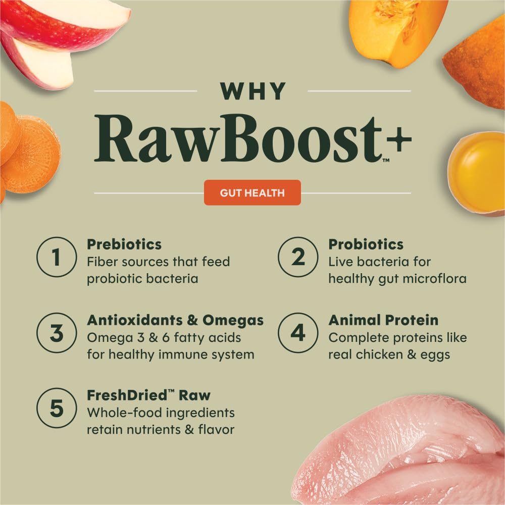 Instinct Raw Boost Gut Health Alimento Perro Pollo Salud Digestiva 18lb