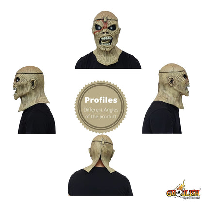 Piece of Mind, Máscara Original de Eddie de Iron Maiden, Máscaras Ideales para fanáticos del Heavy Metal y Halloween