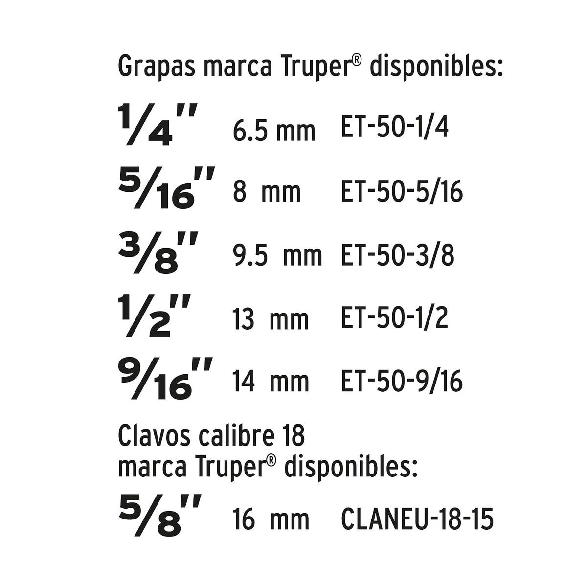 Truper ET-50X, Engrapadora tipo pistola, uso rudo, cuerpo de aluminio