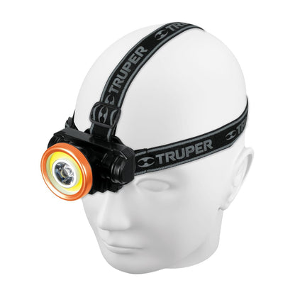 Truper LI-CA-80CR, Linterna de minero LED/COB 80 lm recargable