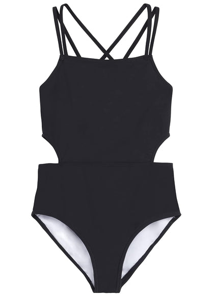 Kanu Surf Traje de baño Deportivo de 1 Pieza para niña de Playa Traje de baño de una Sola Pieza para Niñas