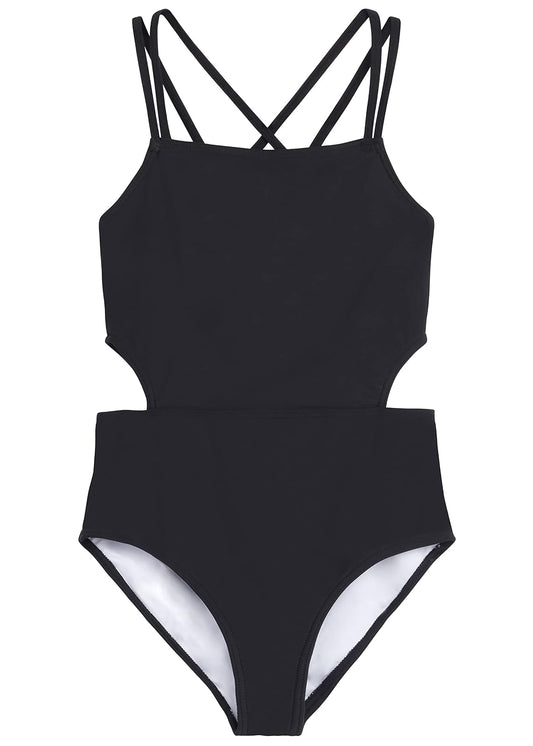 Kanu Surf Traje de baño Deportivo de 1 Pieza para niña de Playa Traje de baño de una Sola Pieza para Niñas