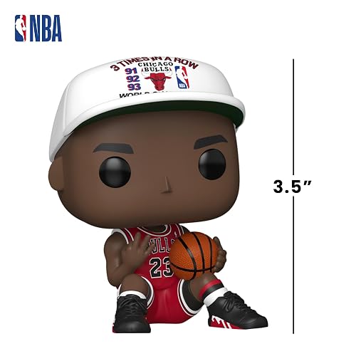 Funko Pop! NBA: Bulls - Michael Jordan (3X in a Row) | Mercancía Oficial - Figura de Vinilo Coleccionable para Decoración - Regalo de Cumpleaños para Fans