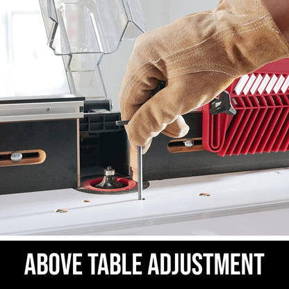 SKIL SRT1039 - Mesa de enrutador portátil con almacenamiento de brocas integrado de doble cara