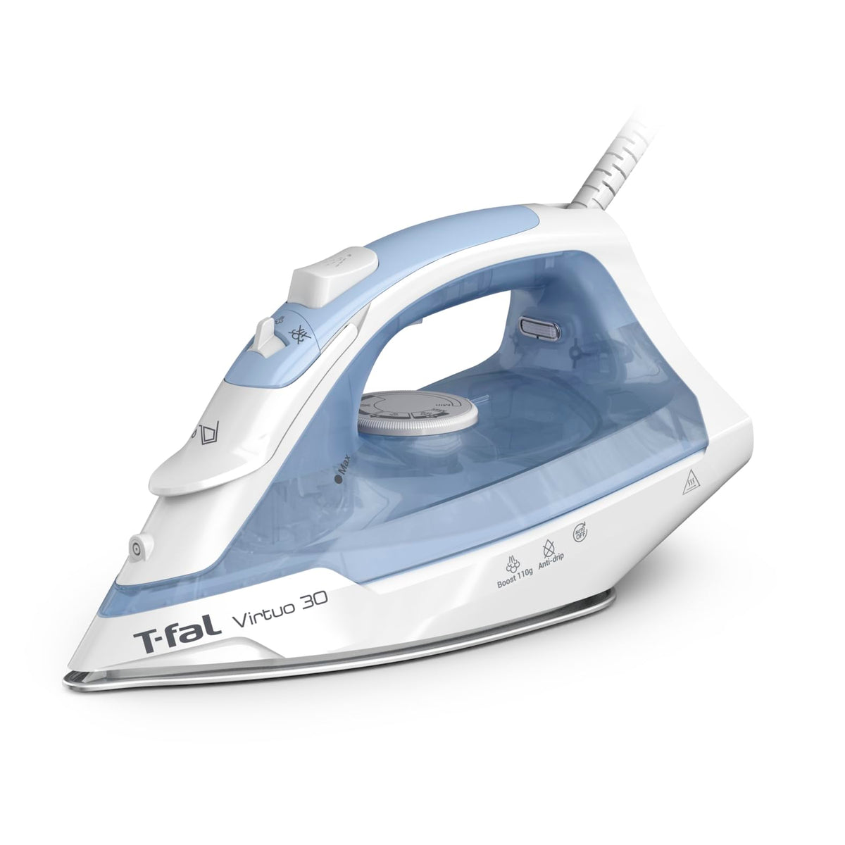T-fal Virtuo 30 Plancha de Vapor con Suela de Cerámica, 1400 W - Auto Off