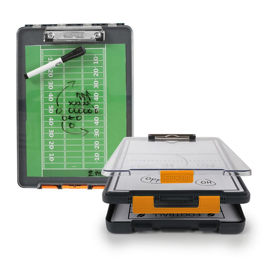 Dexas Clearview Clipcase Portapapeles de borrado en seco, 13.75 x 9.5 pulgadas, naranja. Ver los papeles claramente al aire última intervensión, mantente organizado y seco. Ideal para entrenamiento,