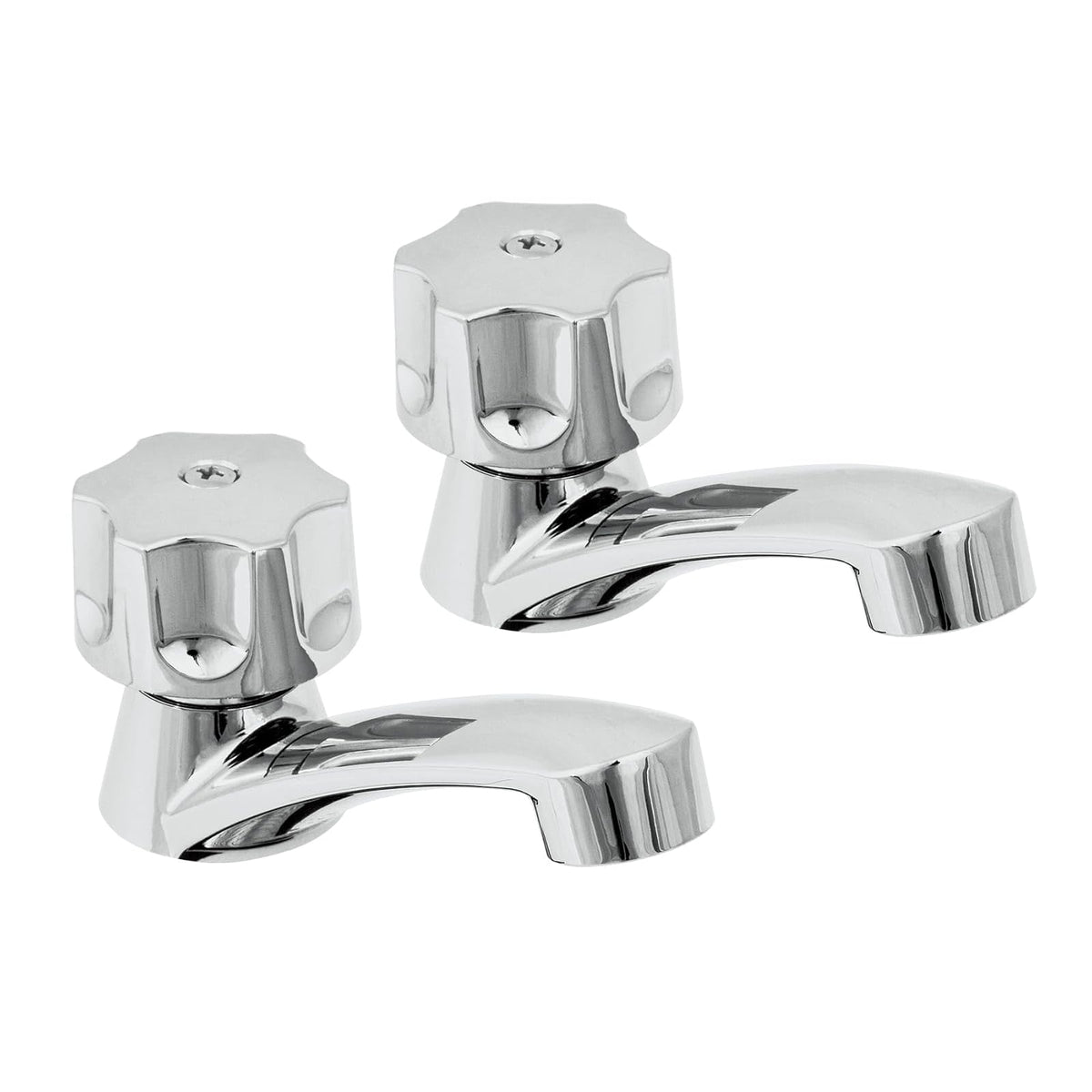 Foset Basic MP-242, Juego 2 llaves plásticas individuales para lavabo