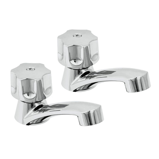 Foset Basic MP-242, Juego 2 llaves plásticas individuales para lavabo