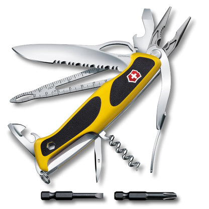 Victorinox Rangergrip Boatsman, color Amarrillo/Negro, 130 mm, 22 Usos