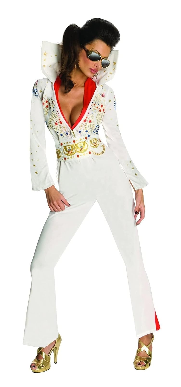 Secret Wishes Womens Elvis Jumpsuit Costume