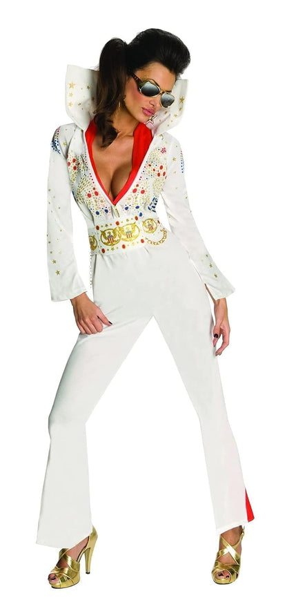 Secret Wishes Womens Elvis Jumpsuit Costume