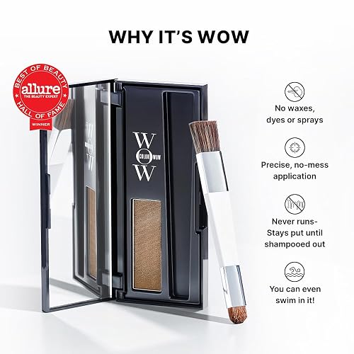 Root Cover Up - Black by Color Wow for Women - 0.07 oz Hair Color