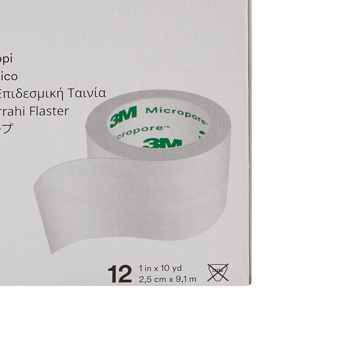 Micropore - Cinta Adhesiva 3M 1530-1 (Paquete De 12)